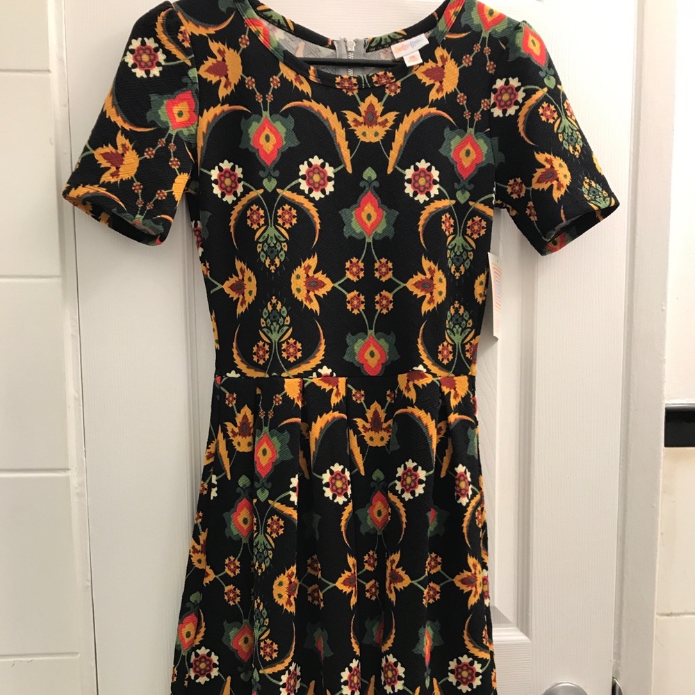 LuLaRoe Floral tapered dress